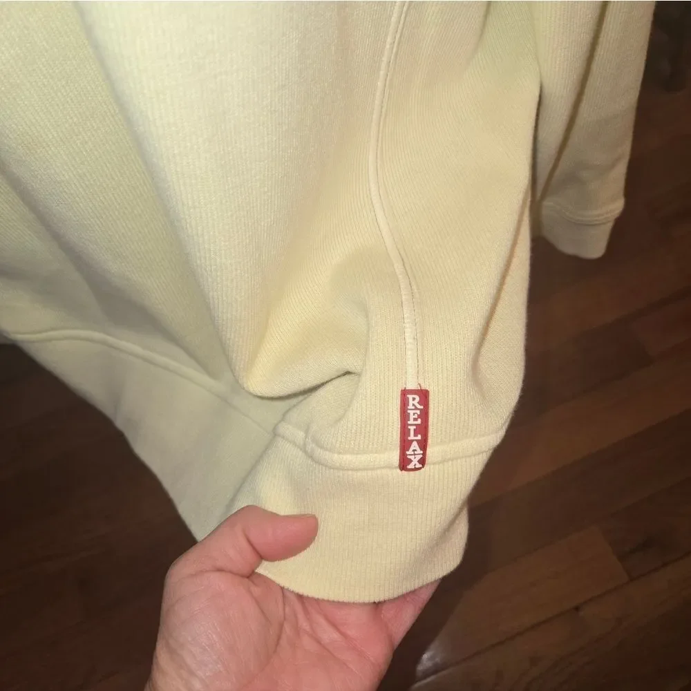 Tommy Bahama Men's Zip Up Cream Sweater Size L